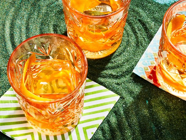 Banana-rum old-fashioned