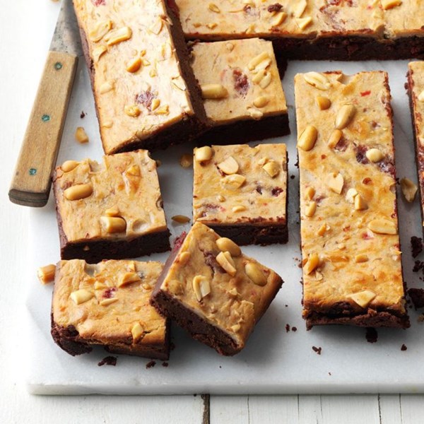 Banana-split brownies