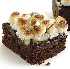 Banana split brownies