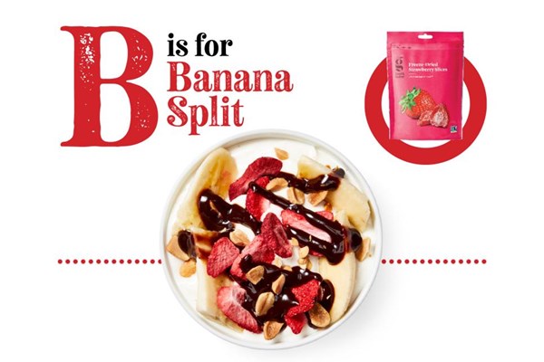 Banana split yogurt bowl