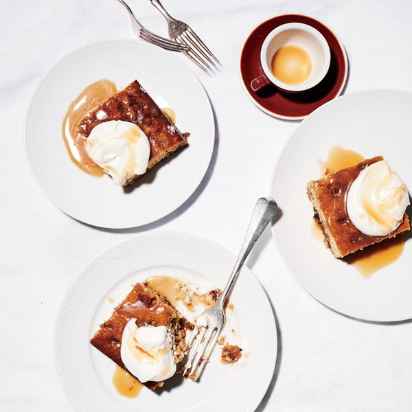 Banana sticky toffee pudding