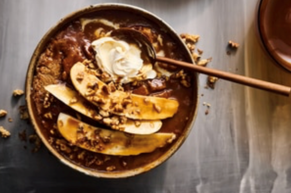 Banana sticky toffee pudding