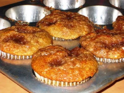 Banana streusel muffins