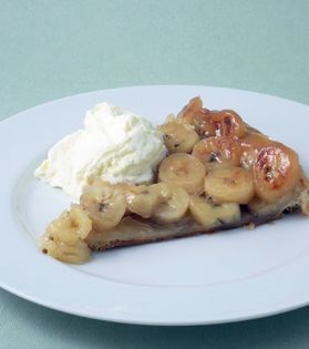 Banana tart Tatin