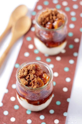 Banana Tatin verrines 