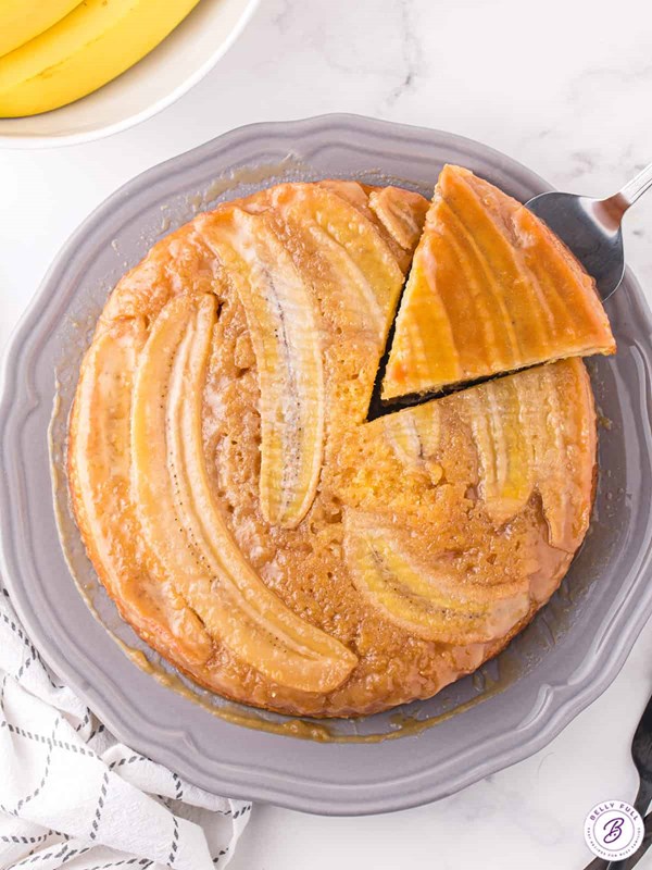 Banana upside down cake