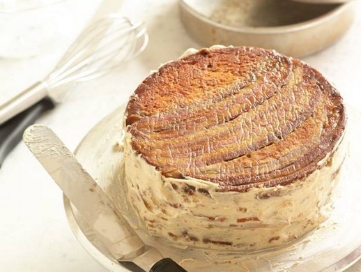 Banana upside-down cake with malted pudding (Bake the Book)