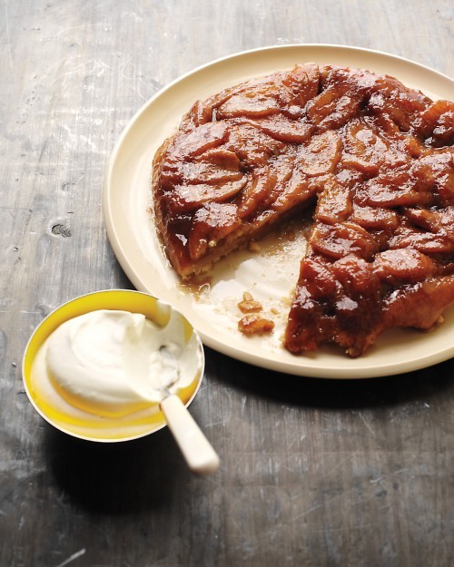 Banana upside-down tart