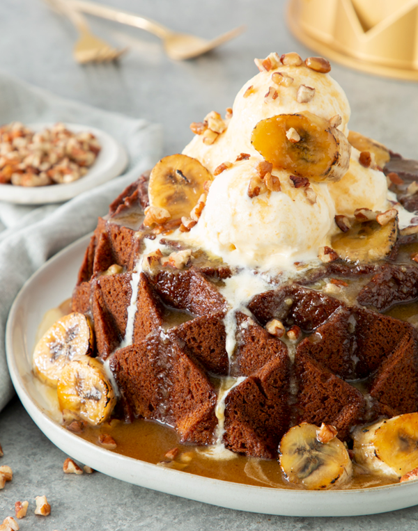 Bananas Foster bundt cake