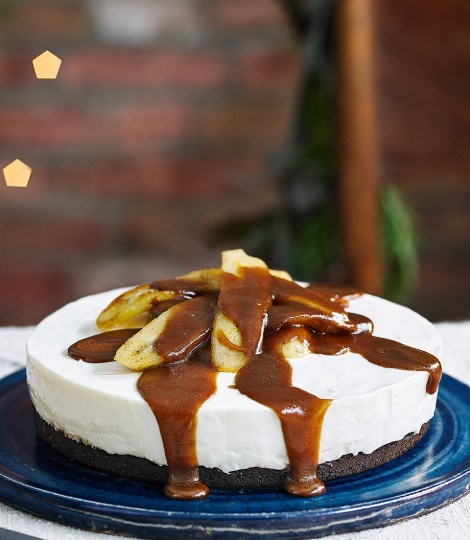 Bananas Foster cheesecake