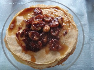 Bananas Foster crepe cake