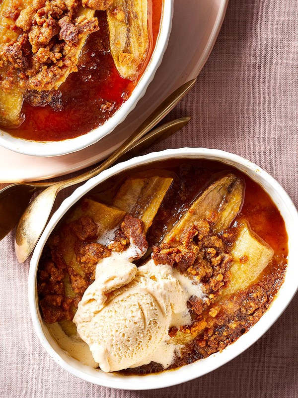 Bananas Foster crisp