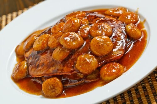 Bananas Foster pancakes