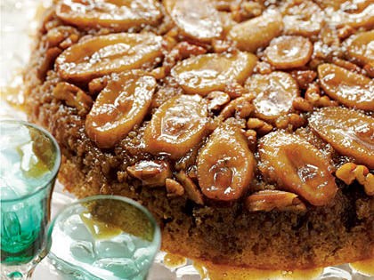 Bananas Foster upside-down cake