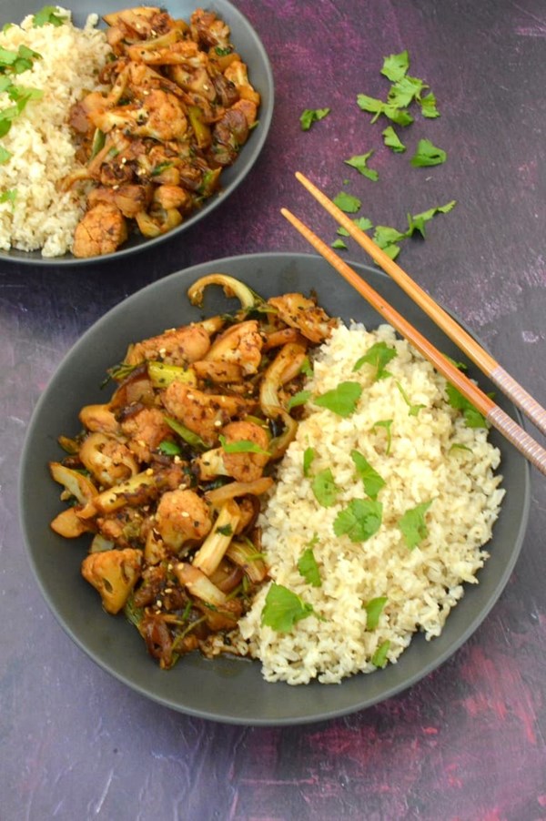Bang bang cauliflower: Wagamama style
