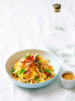 Bang bang chicken with Asian-style coleslaw