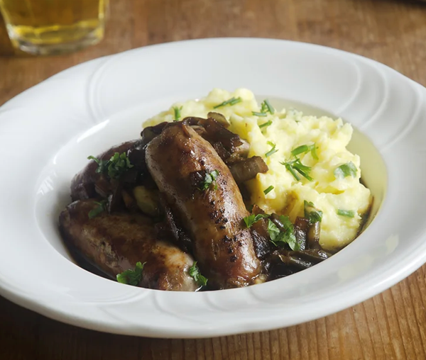 Bangers and onions
