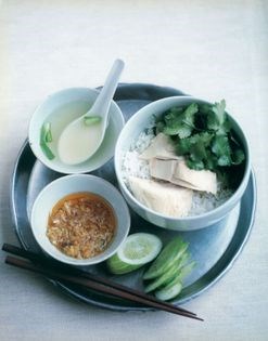 Bangkok chicken rice plate