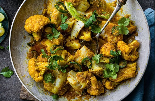 Bangladeshi fish & cauliflower curry