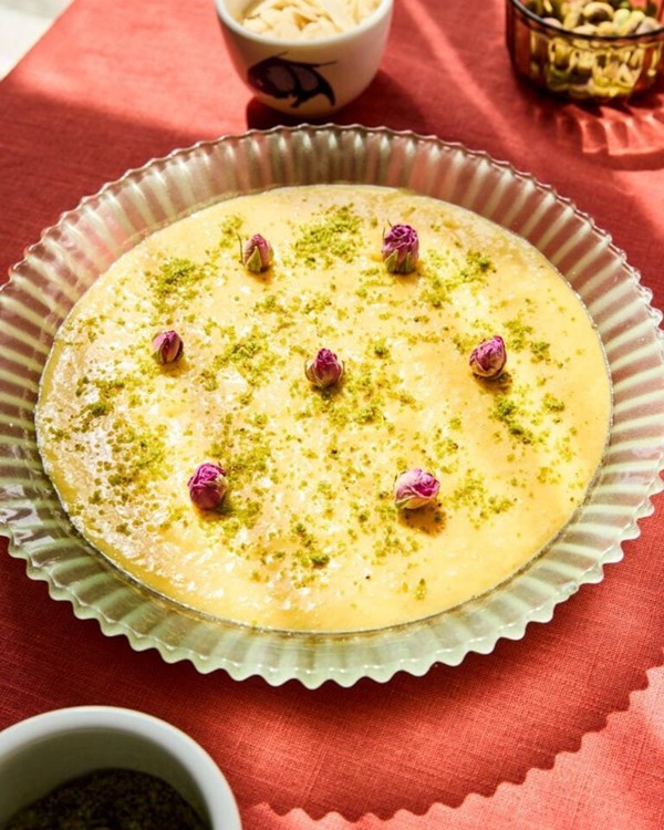 Bangladeshi mango and ground rice pudding (Aam firni)