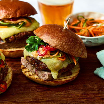 Banh mi brioche burgers