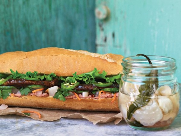 Bánh mì with pickled Japanese turnips from 'Little Jars, Big Flavors' (Cook the Book)