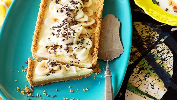 Banoffee mousse tart