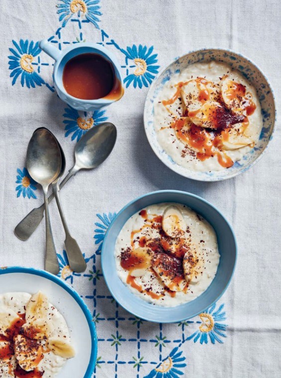 Banoffee rice pudding