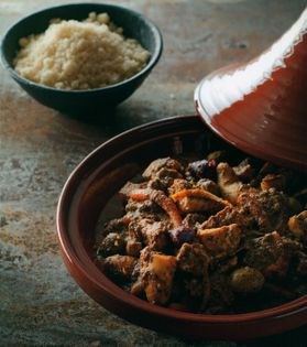Bar rock cod tagine