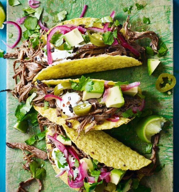 Barbacoa brisket tacos