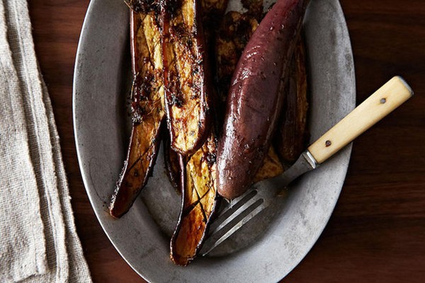 Barbara Kafka's marinated eggplant
