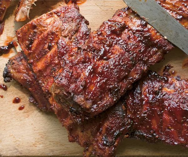Barbecue baby back of ribs