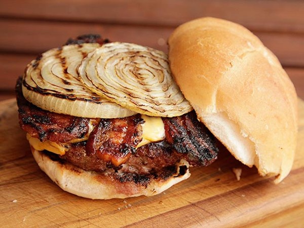 Barbecue bacon burgers