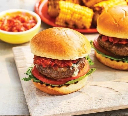 Barbecue beef burger