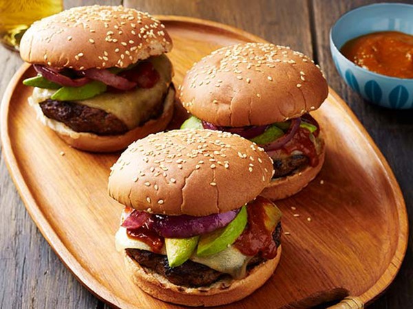 Barbecue cheeseburgers
