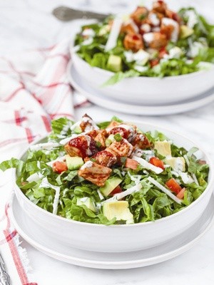 Barbecue chicken chopped salad