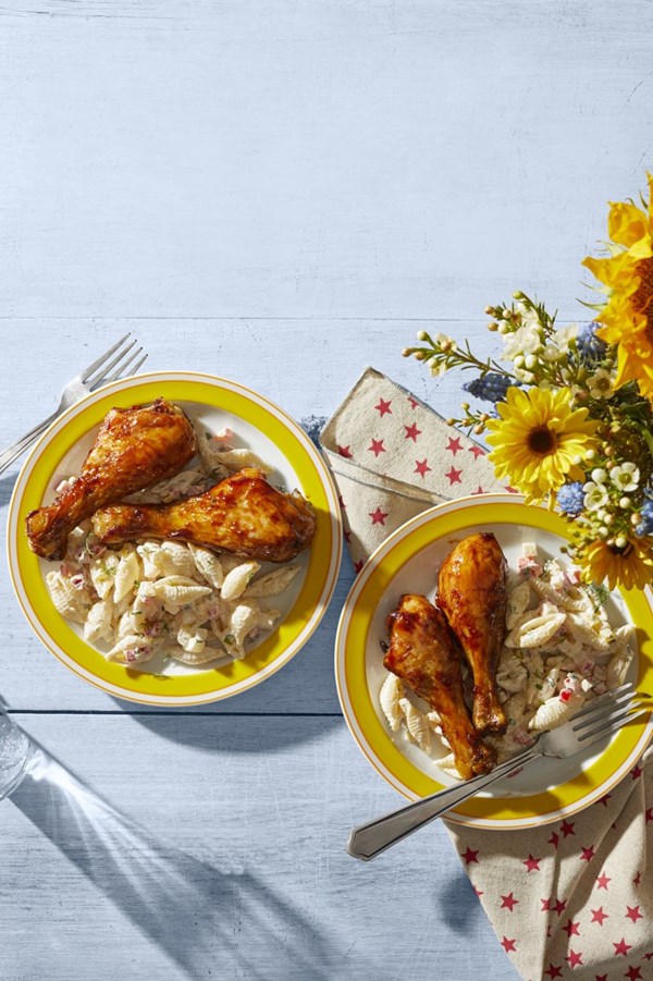 Barbecue chicken drumsticks