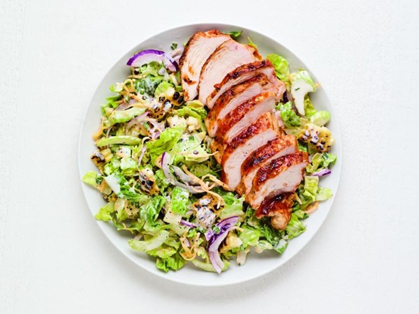 Barbecue chicken salad 
