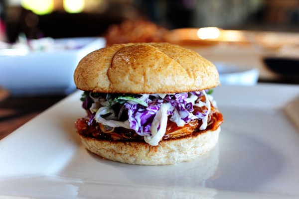 Barbecue chicken sandwiches