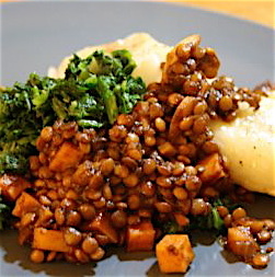 Barbecue lentils