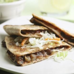 Barbecue portobello quesadillas