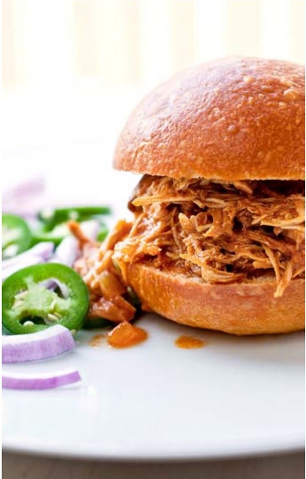 Barbecue pulled chicken [Bruce Weinstein & Mark Scarbrough]