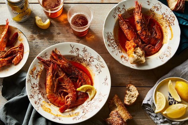 Barbecue shrimp: a down-home, messy, good meal