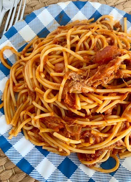  Barbecue spaghetti 