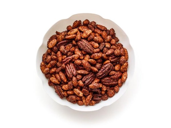 Barbecue-spiced nuts