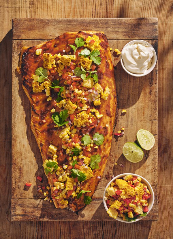 Barbecue Tex Mex salmon