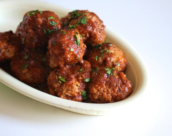 Barbecue turkey meatballs