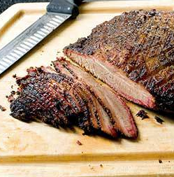 Barbecued beef brisket