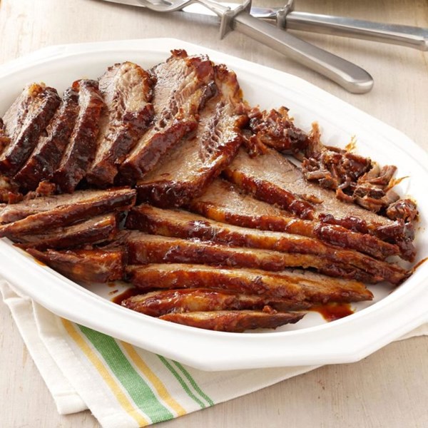 Barbecued beef brisket