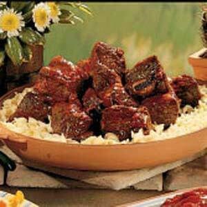 Barbecued beef short ribs